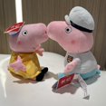 thumbnail image 4 of Oso de peluche Peppa Pig auténtico de 30 cm y 12 pulgadas, papá, mamá, abuelo, abuela, dinosaurio, Peppa George, regalo de cumpleaños y Navidad para niños, 4 of 5