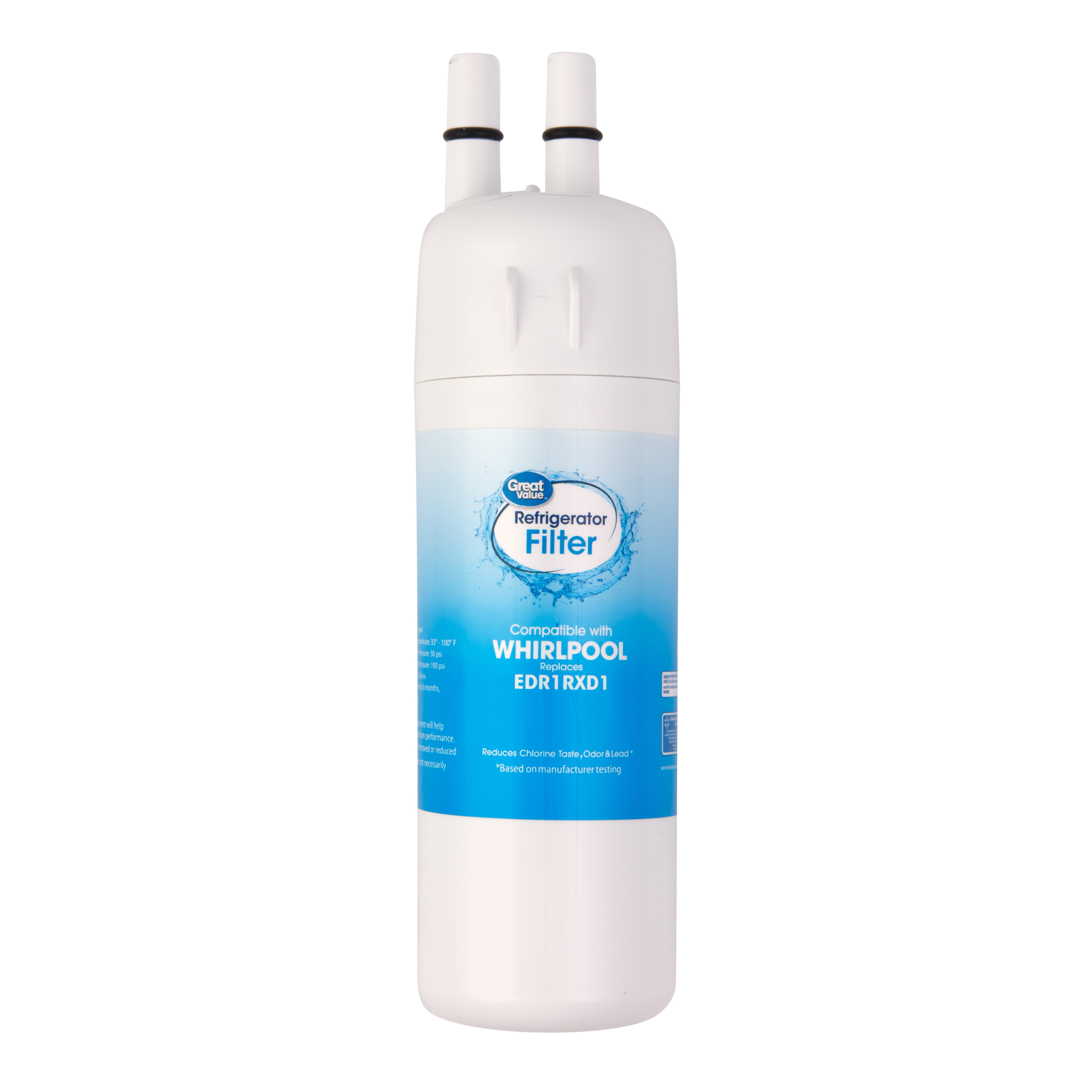 Great Value Replacement Refrigerator Filter, Compatible with Whirlpool
