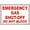 Warning Sign 3, variant on Emergency Shower Amp Eyewash Right Arrow Sign - 8"x12" Aluminum Metal Tin Sign Plate, Safety Restriction Alert for Lab, Chemical Area, Safety Station