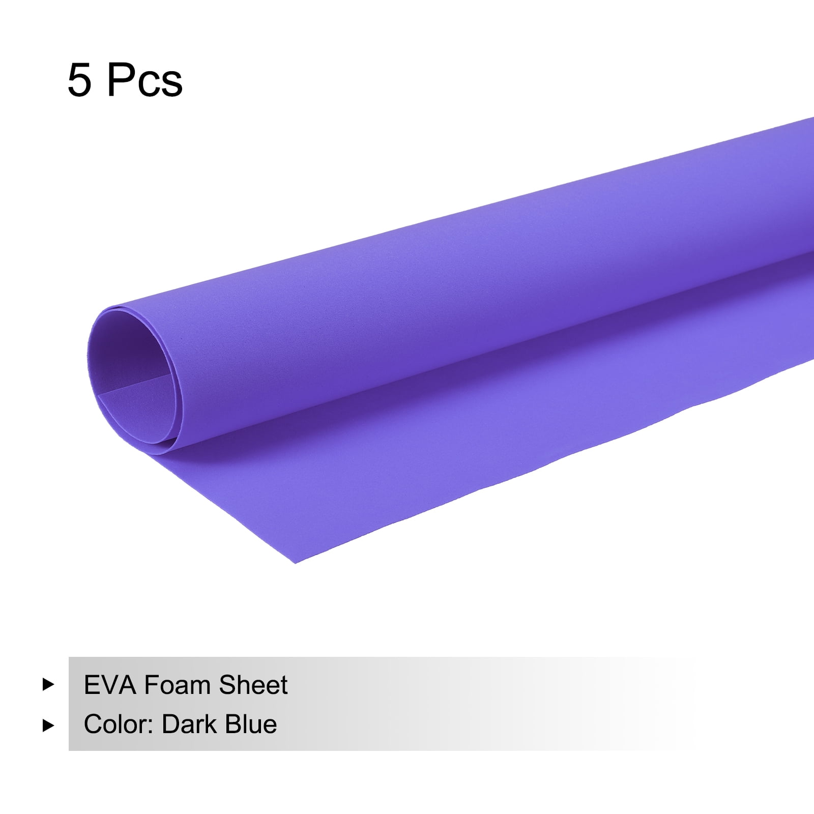 EVA Foam Sheets Dark Blue 19.7 Inch x 35.4 Inch 1mm Thick Crafts Foam Pack of 5