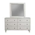thumbnail image 6 of Origins by Alpine Denver Wood Mirror in Light Gray - White, 6 of 6