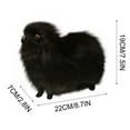 thumbnail image 3 of Lksixu Simulation Dog Dolls Toddler Toys, Mini Fluffy Puppy Dog Toys Realistic Pomeranian Stuffed Animals Model, Soft Handmade Standing Dog Plush Toy Tabletop Decorations Gifts for Kids Dog Lover, 3 of 7