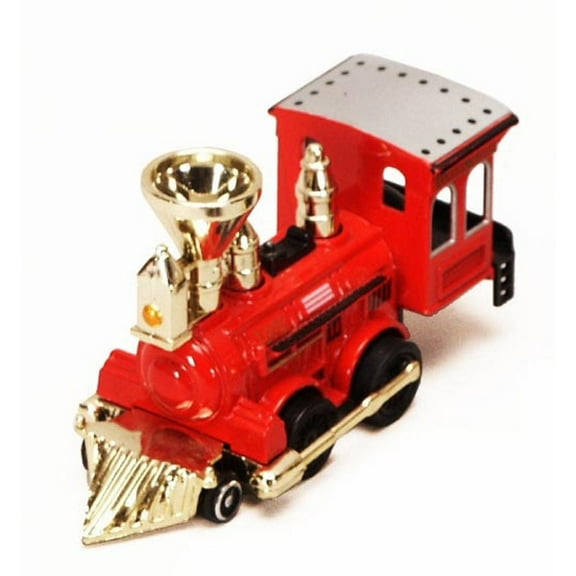Power Steam Locomotive, Red with Gold - Showcasts 9931D - 5 Inch Scale Diecast Model Replica (Brand New, but NOT IN BOX)