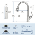 thumbnail image 5 of Appaso Stainless Steel Pull Down Kitchen Faucet Single Handle Brushed Nickel with Deck Plate 148BN, 5 of 10