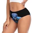 thumbnail image 2 of Balery Blue Viper Snake Ropa Interior de Algodón para Mujer con Dibujo – Braguitas Cómodas y Elásticas, Estilo Clásico-4X-Large, 2 of 6