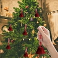 thumbnail image 4 of InsCrazy Christmas Bells Christmas Indoor Decorations 1.8in 6pcs Christmas Pendant-Christmas Tree Decoration Pendant-velvet, 4 of 6
