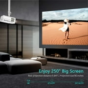 VANKYO Leisure 470 Mini Projector with Synchronize Smart Phone Screen, Full HD 1080P Supported and 250’’ Display, 4000 Lux WiFi Portable Projector Compatible with TV Stick, PS4, HDMI, VGA, TF, AV, USB