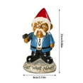 thumbnail image 3 of Funny Angry War - 9" Resin Garden Statue with , "Say What Again" Outdoor Decor for Lawn, Yard & Home - Quirky Ornament for Adults, 3 of 7
