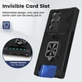 thumbnail image 5 of Decase for Samsung S22 Ultra Case with Sliding Camera Cover Heavy Duty Protective Galaxy S22 Ultra Case with Card Holder Magnetic Kickstand Case for Samsung S22 Ultra 5G 6.8 inch - Black, 5 of 8