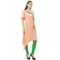 thumbnail image 4 of Phagun Angrakha Style Rayon Womens Tunic Kurta Pom-Pom Designer Kurti Top Indian Clothing, 4 of 7