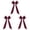 Wine*3, variant on Apeya Burgundy Velvet Chair Sashes Red Bows For Chairs Wedding Chair Decorations Large Bow Ribbon Decor For Christmas Party Event Banquet Chair Covers