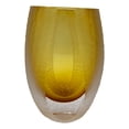 thumbnail image 3 of Bergamo Art Handmade Glass Vase in Amber, 3 of 8