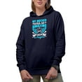 thumbnail image 2 of My Mother Was So Amazing, God Made Her an Angel, Navy Blue Hooded Sweatshirt or Hoodie, Medium, 2 of 5