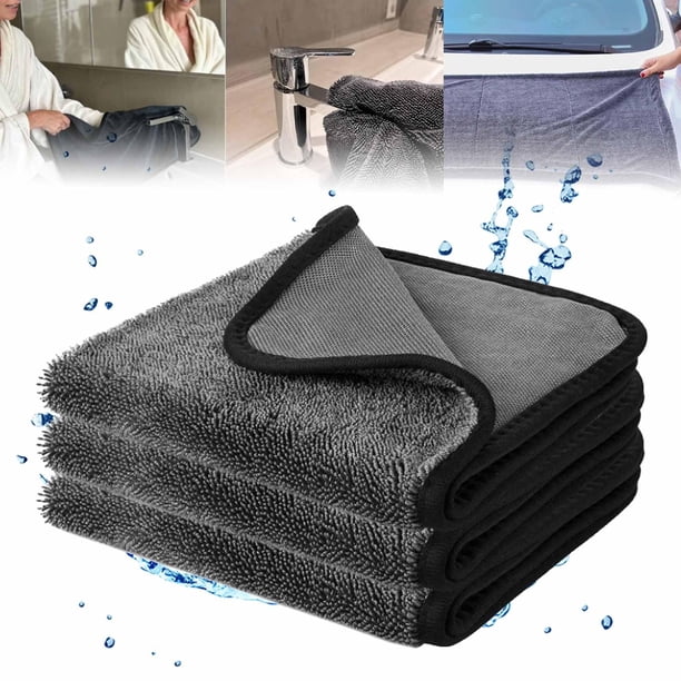 Toalla De Baño Brillante Xxl 2025 Toalla De Baño Brillante Toalla De Microfibra Para Secar El Coche Toallas De Baño De Microfibra Reutilizables Y Superabsorbentes Para El Baño, El Coche Y La Limpi