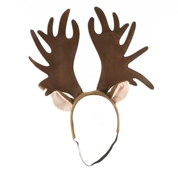 Moose Ears Antlers Rack Headband Costume Party Accessory Hair Band Headwear