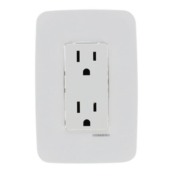 Contacto Dúplex Niessen Blanco Plástico Con Placa