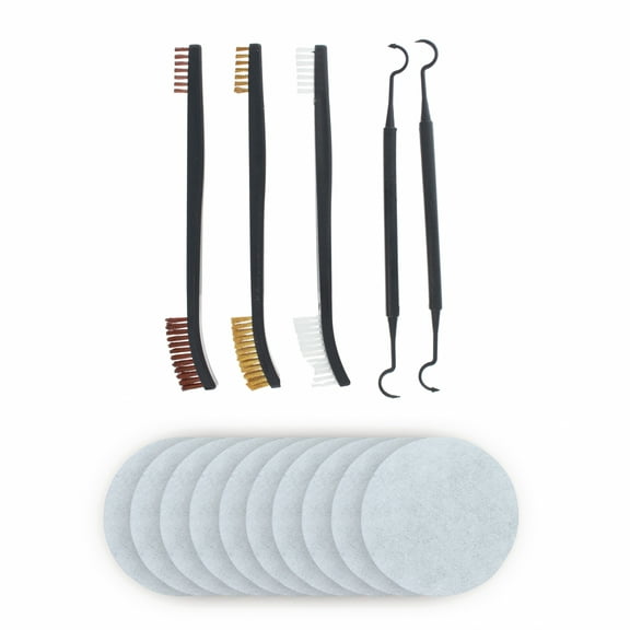 15 Piece ASR Outdoor Gun Cleaning Brush And Pick Set With Patches