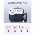 thumbnail image 2 of Funda para AirPods Pro 3 ESR, azul marino, protección contra caídas MagSafe, 2 of 9