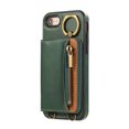 thumbnail image 3 of Allytechgroup Stylish iPhone SE 2022//2020/ iPhone 8 7 Wallet Case, Multi-functional and Durable, Ring Holder Hand Wrist Stand Shockproof Case for Women Men, Green, 3 of 7