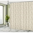 thumbnail image 4 of Ambesonne Snail Shower Curtain, Pastel Muted Toned Shelled, 69"Wx75"L, Tan Beige Slate Blue, 4 of 4