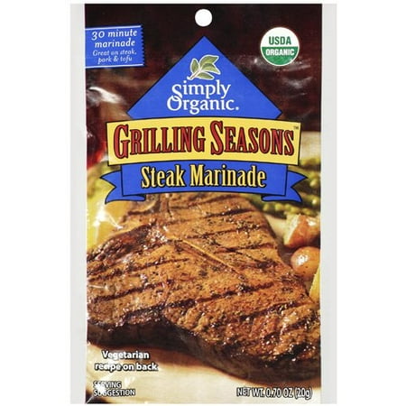 Simply Organic: Steak Marinade Grilling Seasons, 0.70 oz