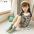 thumbnail image 4 of Laklulu Calcetines de niña bebé Retro peplum con flecos borla con cordones calcetines de vestir hasta el tobillo calcetines de botas de niña pequeña, 4 of 5
