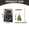 Advent Calendar 2024, 24 Days of Christmas Tree Shape Bookshelf Pendant