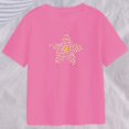 thumbnail image 3 of Camiseta estampada para mujer, camiseta femenina informal, suave, duradera, versátil y transpirable SG, 3 of 8