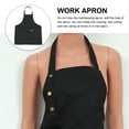 thumbnail image 2 of SOPOTUTU Multi Pocket Black Chef Apron with Adjustable Fit for Grilling and Serving, 2 of 5