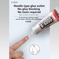 thumbnail image 4 of 3 Count 110ml B6000 Clear Multi-Purpose Adhesive Craft Glue, Precision Tip Design for Rhinestones Inlay, Jewelry Making, Phone Repair, Fabric, Wood and DIY Art Projects, 4 of 7