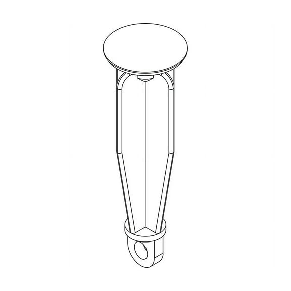 Central Brass G-2115-TP Basin Stopper Plastic