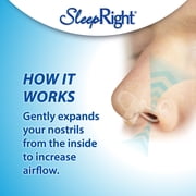 SleepRight Intra-Nasal Breathe Aids Breathing Aids for Sleep Nasal Dilator Snore Reducer - 2 Pack (4 Count)