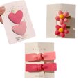 thumbnail image 1 of Pinzas para el cabello Laklulu para mujeres y niñas, 6 piezas, pasadores de pelo de resina hechos a mano con flores, accesorios para el cabello, 1 of 5
