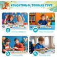 thumbnail image 5 of homicozy Dinosaur Magnetic Puzzles for Kids,36pcs Travel Puzzles for Kids Ages 3-8,Girls Puzzle for Improve Intelligence,Toddler Jigsaw Puzzles,Airplane Activities for Kids Birthday Gifts, 5 of 7