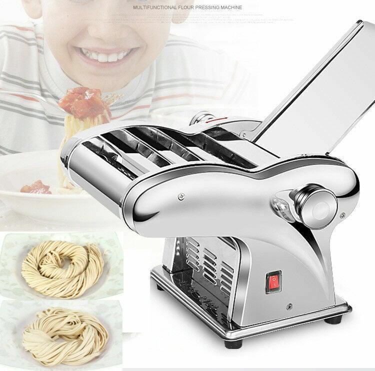 500W 200mm Wide Commercial Electric Noodle Pressing Machine Stainless Steel  Pasta Maker Multifunctional Noodle Rolling - AliExpress