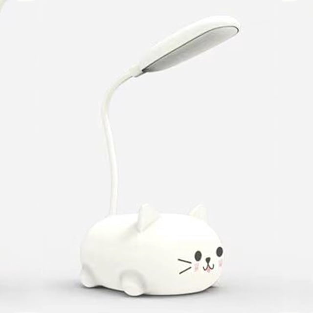 Lámpara de mesa, luz de noche LED portátil, linda lámpara de escritorio, luz de lectura plegable recargable por USB para dormitorio infantil