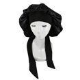 thumbnail image 1 of Matsuzay Gorro para dormir para mujer, gorro para pérdida de cabello, gorro para dormir, gorro de dormir reutilizable, Protector para peluquería para Juegos de accesorios de baño Negro Matsuzay HA012716-01, 1 of 5