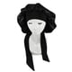 thumbnail image 4 of Mujeres dormir gorra pérdida de cabello cabezal cabeza envoltura nightcap reutilizable sombrero de dormir protector damas peinado salón barbería negro Monstrate HA012716-01, 4 of 6