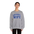 thumbnail image 4 of Machinist Wife Sweatshirt Gifts Crew Neck Shirt Long Sleeve Unisex, 4 of 7
