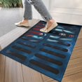 thumbnail image 6 of Festive 3D Illusion Funny Prank Pattern Kitchen Mat Halloween Door Mats Indoor Ghost Plaid Floor Mat Kitchen Rug Buffer Anti-Slip Scraping Sand Absorb Sewer Clown Kitchen Mat Witch Doormat 30" X 17", 6 of 6