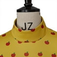 thumbnail image 6 of Mrs. Fox Costume Dress - Yellow Apple Polka Dot Elegant Mini Dress, 6 of 9