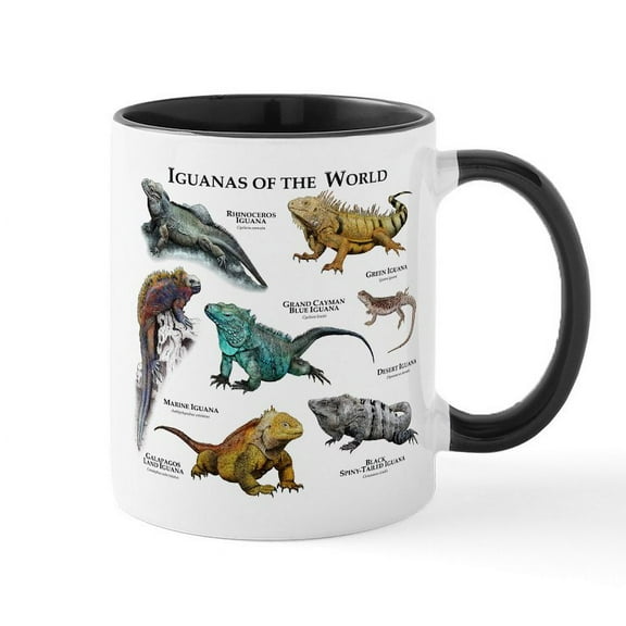 CafePress - Iguanas Of The World Mug - 11 oz Ceramic Mug - Novelty Coffee Tea Cup