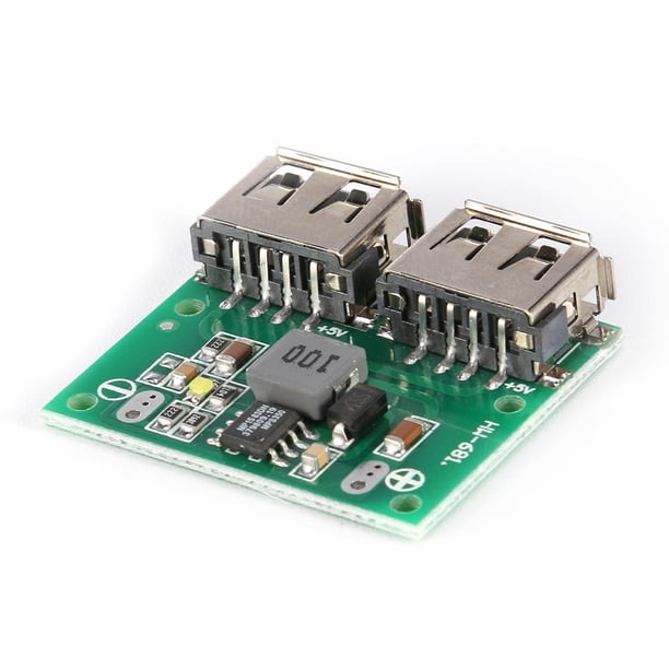 Kuymtek Salida USB dual 9V 12V 24V a 5V 3A DC-DC Módulo de alimentación del cargador reductor