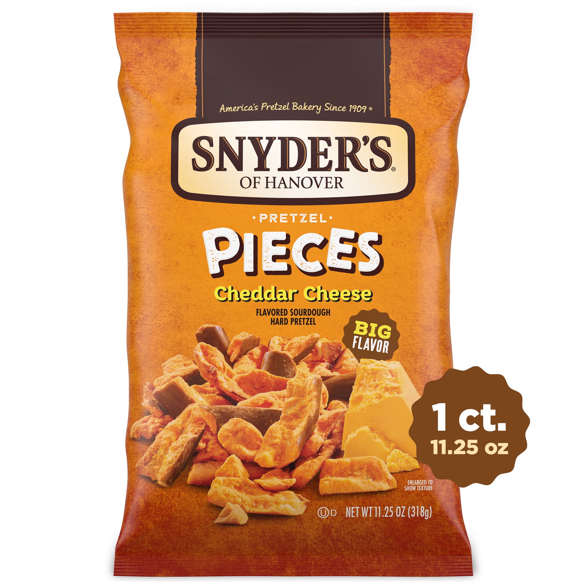 Snyder #39 s of Hanover Pretzel Pieces Cheddar Cheese 11 25 oz Walmart com Snyder #39 s of Hanover Pretzel Pieces Cheddar Cheese 11 25 oz Walmart com