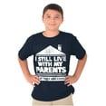 thumbnail image 5 of Live With Parents Slacker Funny Crewneck T Shirts Boy Girl Teen Brisco Brands XS, 5 of 5