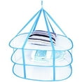 thumbnail image 3 of 3-Tier Mesh Clothes Hanging Dryer, Foldable Sweater Drying Rack, 3 of 8