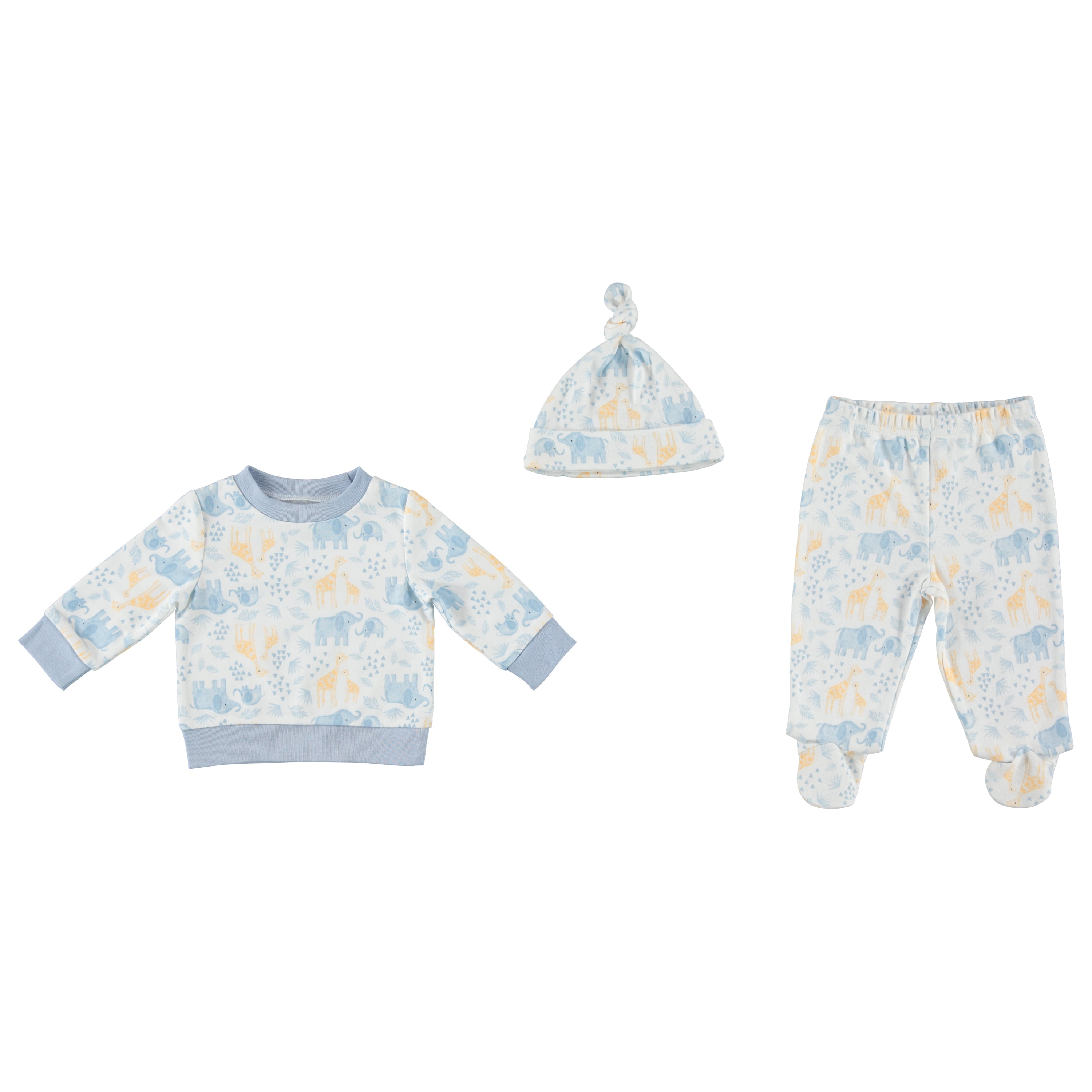 Le Top Bebe Baby Boy 3 PC Sweatshirt and Pant Set, Sizes Newborn9
