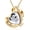 Gold, variant on Angel Wings Heart Cremation Urn Necklace for Ashes Simulated Birthstone Urn Jewelry Simulated Birthstone Memorial Pendant with Fill Kit and Gift Box