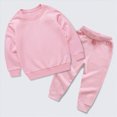 thumbnail image 5 of NOLDARES Toddler Baby Girl Clothes Fall Winter Outfits Infant Girl Sweatshirt Top Pants Set Toddler 2Pcs Clothes(Pink,12-18 M), 5 of 6