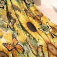 thumbnail image 3 of Beige Sunflower Butterfly Pattern Blanket,Comfortable Soft Flannel Throw Blanket,All Season,Warm Lightweight Blankets for Sofa Bed Couch Living Room Chair,30"x40", 3 of 4